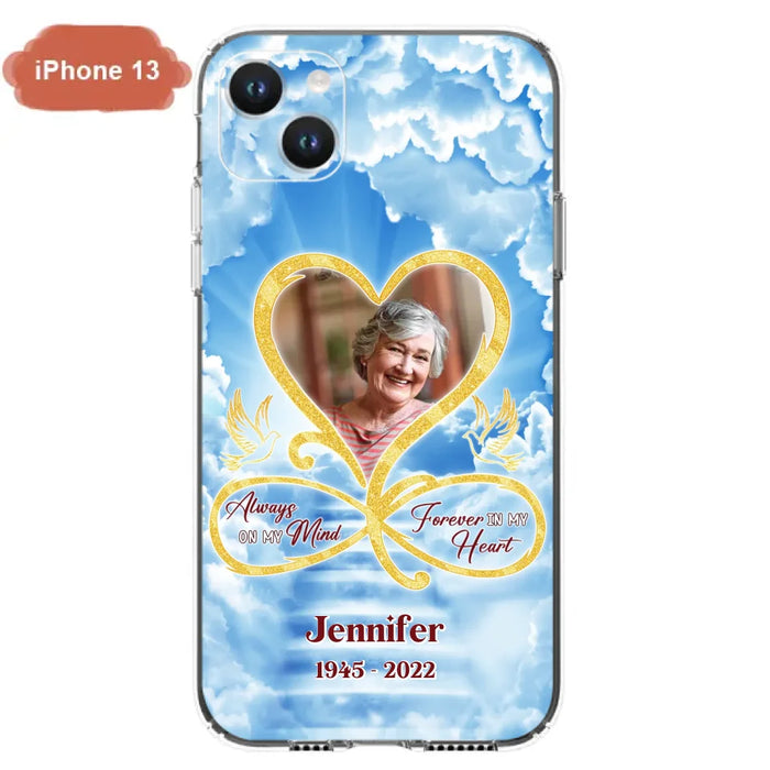 Custom Personalized Memorial Dog Phone Case - Upload Photo - Memorial Gift Idea For Dog Owners/ Dog Lovers - Your Wings Were Ready But My Heart Was Not - Case for iPhone/Samsung