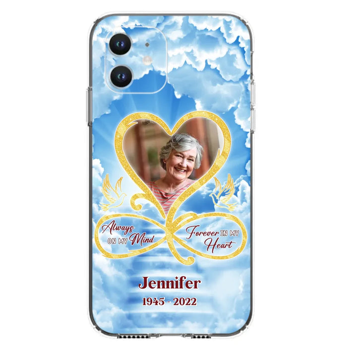 Custom Personalized Memorial Dog Phone Case - Upload Photo - Memorial Gift Idea For Dog Owners/ Dog Lovers - Your Wings Were Ready But My Heart Was Not - Case for iPhone/Samsung