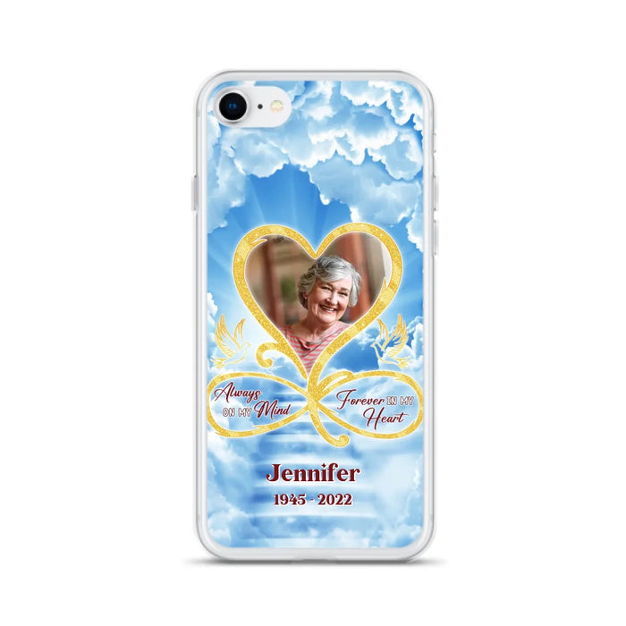 Custom Personalized Memorial Dog Phone Case - Upload Photo - Memorial Gift Idea For Dog Owners/ Dog Lovers - Your Wings Were Ready But My Heart Was Not - Case for iPhone/Samsung