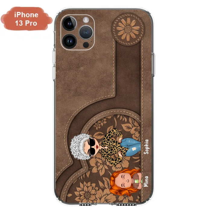 Custom Personalized Grandma Phone Case - Up to 5 Kids - Gift Idea For Grandma/Mother's Day - Case For iPhone And Samsung