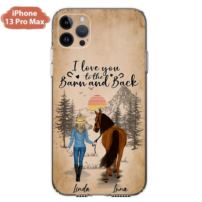 Custom Personalized Horse Girl Phone Case - Gift Idea For Horse Lovers/Girl - Upto 6 Horses - Just A Girl Who Loves Horses - Case For iPhone/Samsung