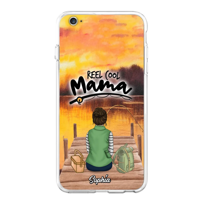 Custom Personalized Fishing Mom Phone Case - Mother's Day Gift Idea For Fishing Lovers - Reel Cool Mama - Case for iPhone/Samsung