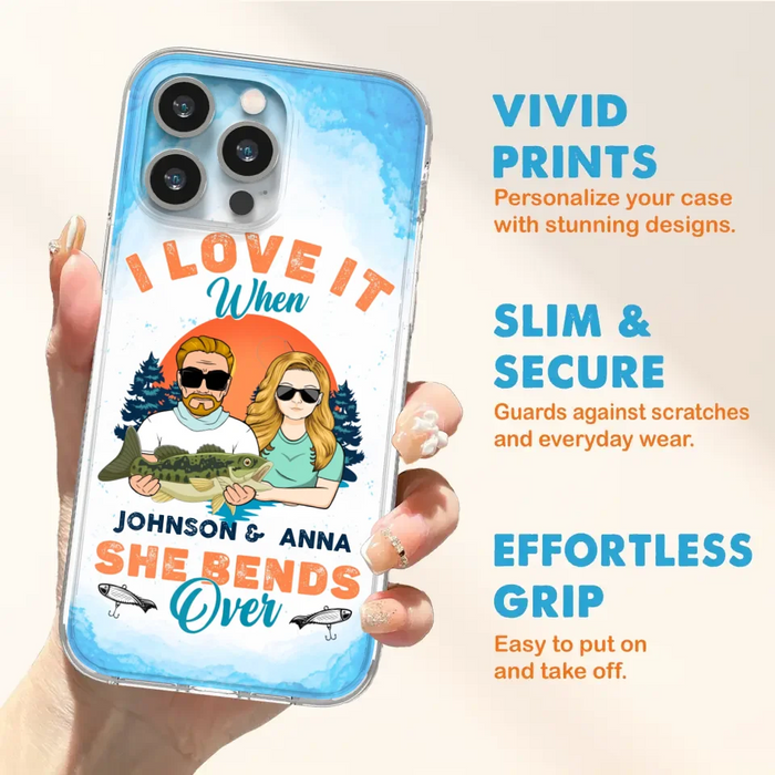 Custom Personalized Fishing Couple Phone Case - Gift Idea For Couple/ Gift To Him/ Her/ Fishing Lover  - Case For iPhone/Samsung