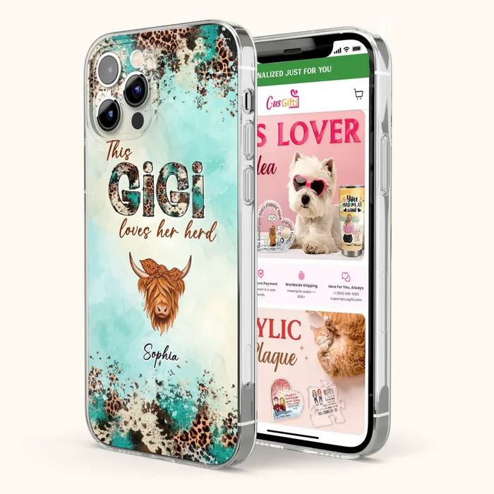 Custom Personalized This Gigi Love Her Herd Phone Case For iPhone/ Samsung - Mother's Day Gift Idea For Mom/ Grandma