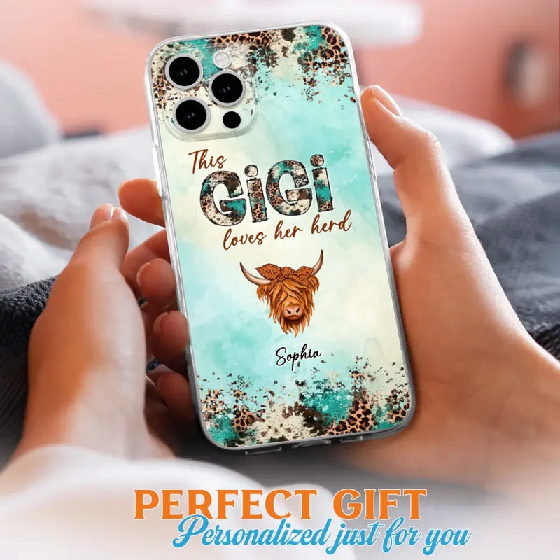 Custom Personalized This Gigi Love Her Herd Phone Case For iPhone/ Samsung - Mother's Day Gift Idea For Mom/ Grandma