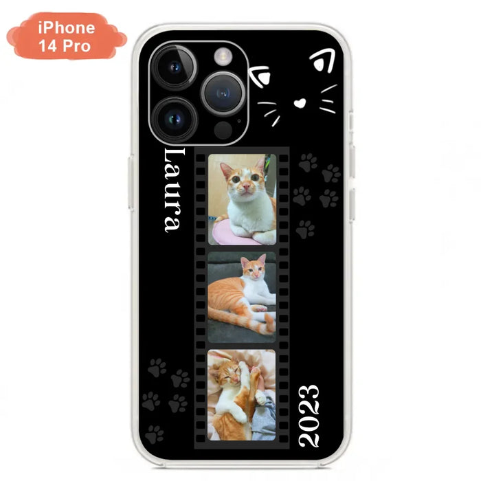 Custom Personalized Pet Photo Film iPhone/Samsung Phone Case - Gift for Cat Lovers/Birthday Gift