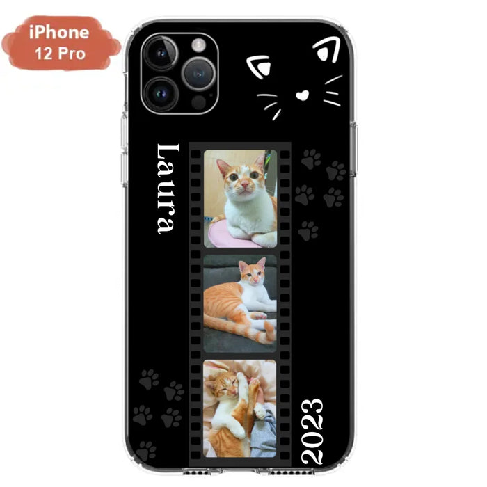 Custom Personalized Pet Photo Film iPhone/Samsung Phone Case - Gift for Cat Lovers/Birthday Gift