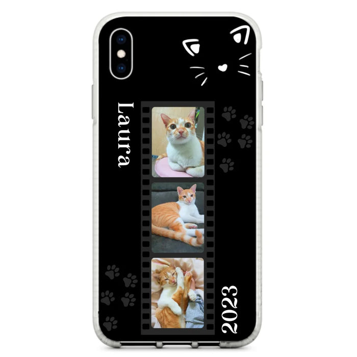 Custom Personalized Pet Photo Film iPhone/Samsung Phone Case - Gift for Cat Lovers/Birthday Gift