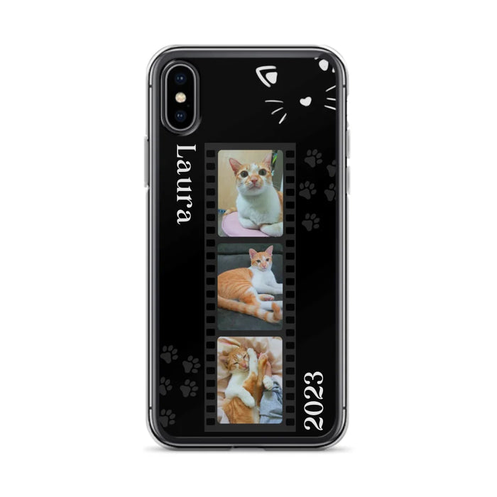 Custom Personalized Pet Photo Film iPhone/Samsung Phone Case - Gift for Cat Lovers/Birthday Gift