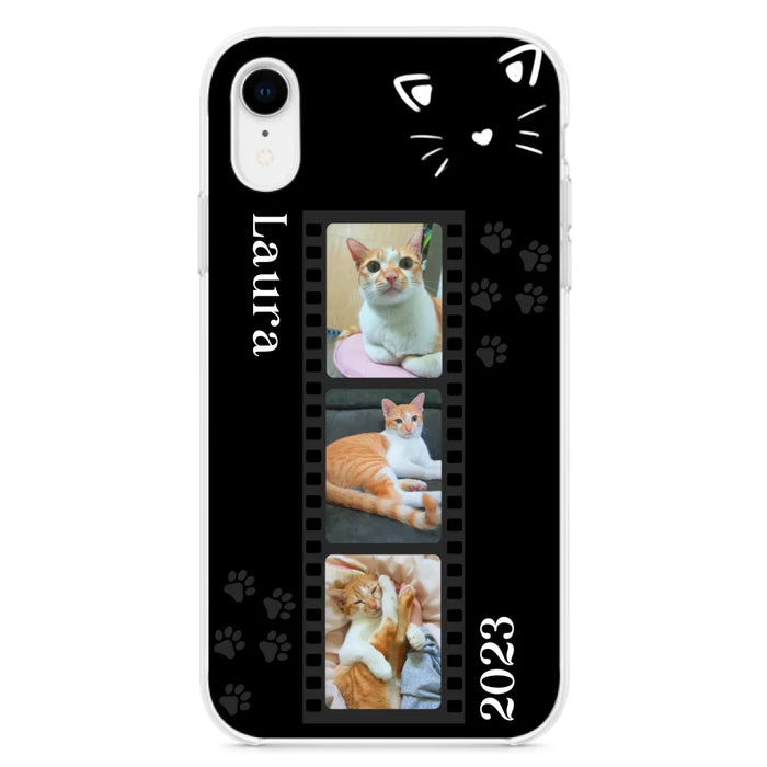 Custom Personalized Pet Photo Film iPhone/Samsung Phone Case - Gift for Cat Lovers/Birthday Gift