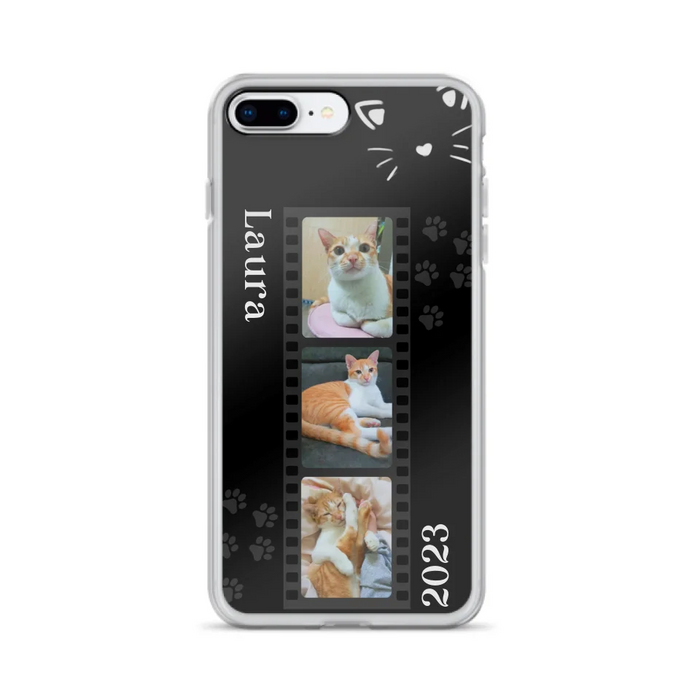 Custom Personalized Pet Photo Film iPhone/Samsung Phone Case - Gift for Cat Lovers/Birthday Gift