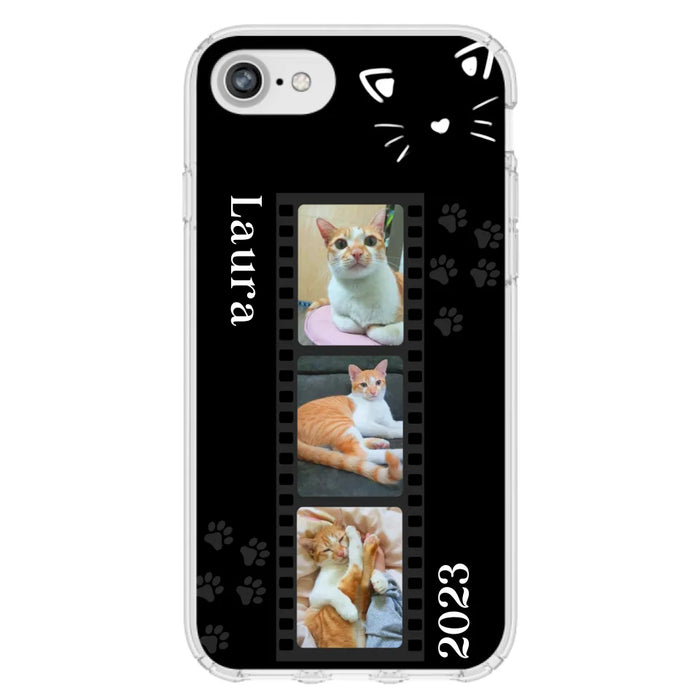 Custom Personalized Pet Photo Film iPhone/Samsung Phone Case - Gift for Cat Lovers/Birthday Gift