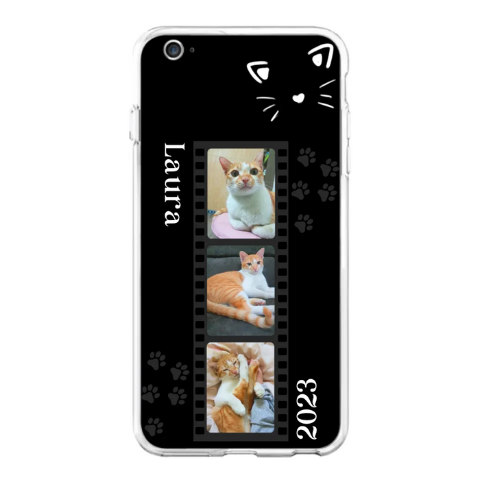 Custom Personalized Pet Photo Film iPhone/Samsung Phone Case - Gift for Cat Lovers/Birthday Gift