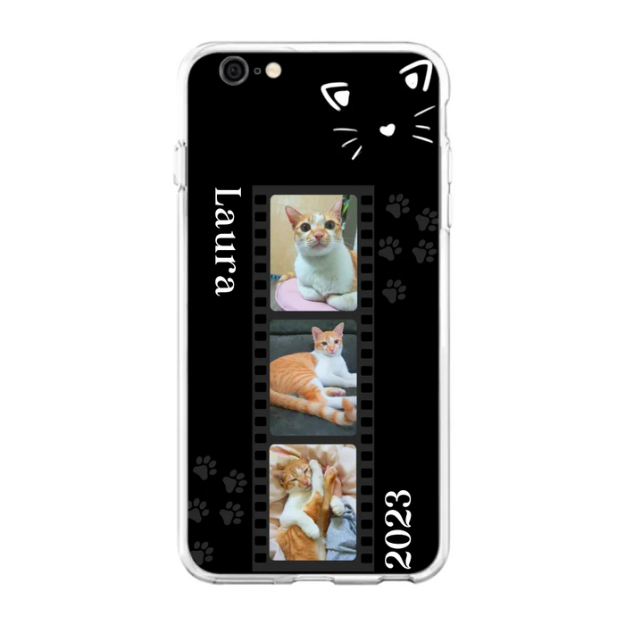 Custom Personalized Pet Photo Film iPhone/Samsung Phone Case - Gift for Cat Lovers/Birthday Gift