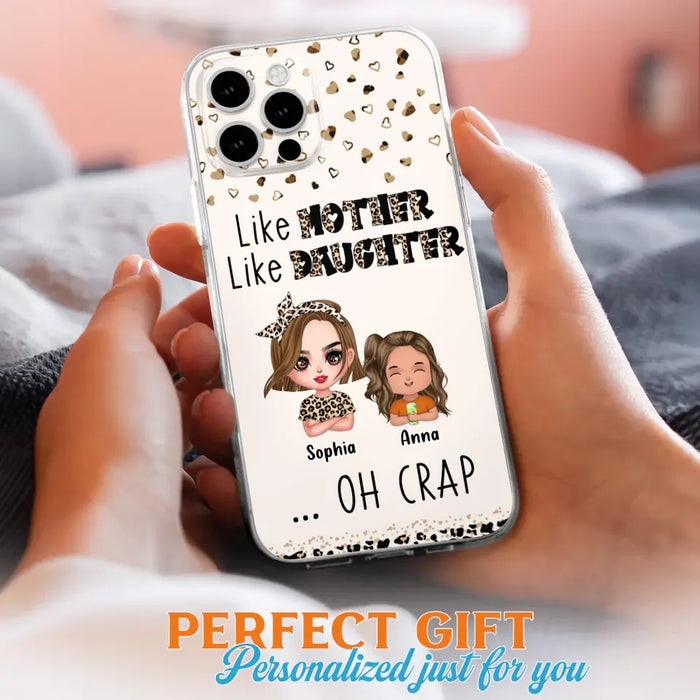 Custom Personalized Mother Phone Case - Mom With Upto 7 Children - Mother's Day Gift To Mom - Like Mother Like Daughter - Case For iPhone And Samsung