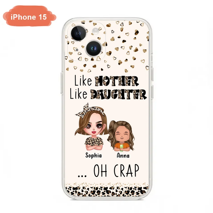 Custom Personalized Mother Phone Case - Mom With Upto 7 Children - Mother's Day Gift To Mom - Like Mother Like Daughter - Case For iPhone And Samsung