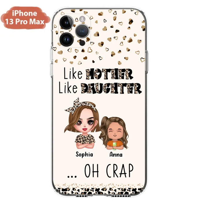 Custom Personalized Mother Phone Case - Mom With Upto 7 Children - Mother's Day Gift To Mom - Like Mother Like Daughter - Case For iPhone And Samsung