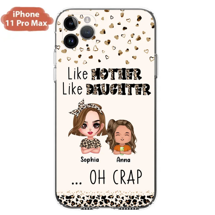 Custom Personalized Mother Phone Case - Mom With Upto 7 Children - Mother's Day Gift To Mom - Like Mother Like Daughter - Case For iPhone And Samsung