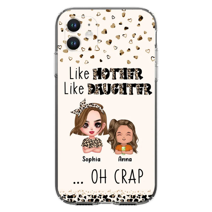 Custom Personalized Mother Phone Case - Mom With Upto 7 Children - Mother's Day Gift To Mom - Like Mother Like Daughter - Case For iPhone And Samsung