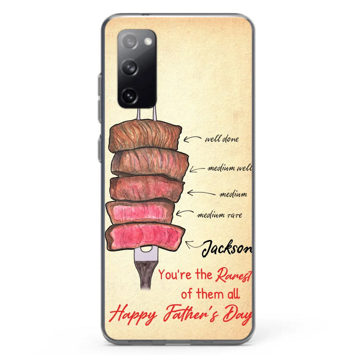 Custom Personalized Father's Day Phone Case - Gift Idea For Father's Day - You're The Rarest Of Them All - Cases For iPhone And Samsung