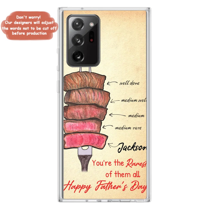 Custom Personalized Father's Day Phone Case - Gift Idea For Father's Day - You're The Rarest Of Them All - Cases For iPhone And Samsung