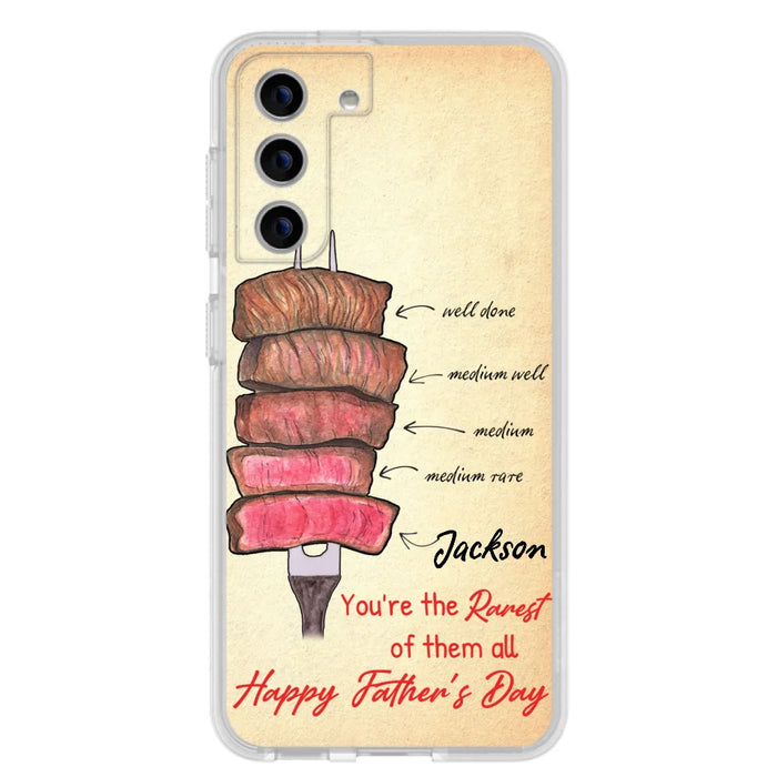 Custom Personalized Father's Day Phone Case - Gift Idea For Father's Day - You're The Rarest Of Them All - Cases For iPhone And Samsung