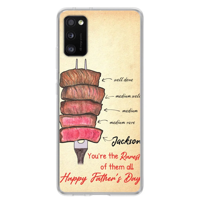 Custom Personalized Father's Day Phone Case - Gift Idea For Father's Day - You're The Rarest Of Them All - Cases For iPhone And Samsung