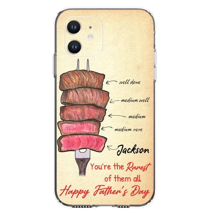 Custom Personalized Father's Day Phone Case - Gift Idea For Father's Day - You're The Rarest Of Them All - Cases For iPhone And Samsung