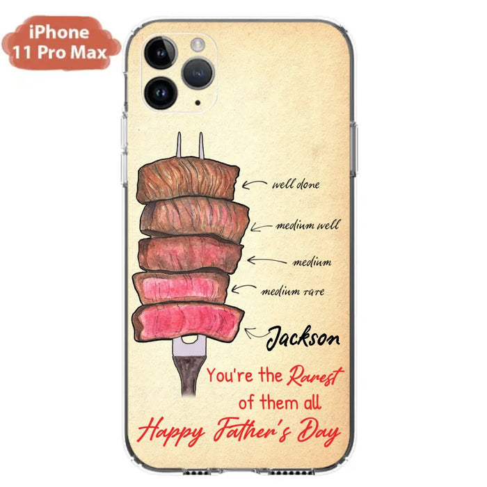 Custom Personalized Father's Day Phone Case - Gift Idea For Father's Day - You're The Rarest Of Them All - Cases For iPhone And Samsung