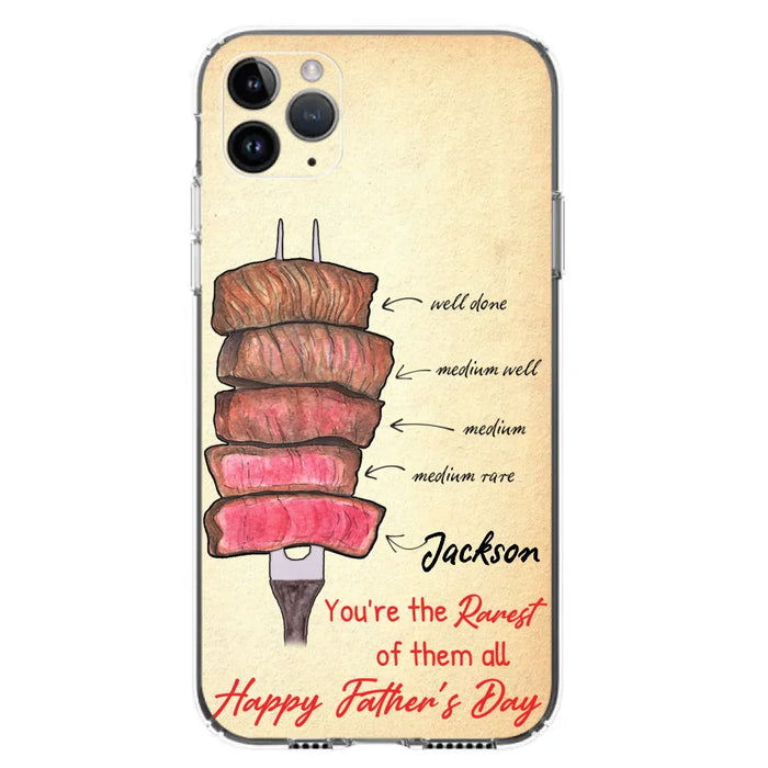 Custom Personalized Father's Day Phone Case - Gift Idea For Father's Day - You're The Rarest Of Them All - Cases For iPhone And Samsung