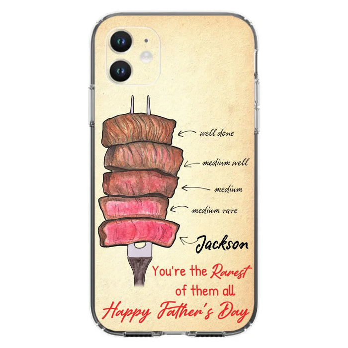 Custom Personalized Father's Day Phone Case - Gift Idea For Father's Day - You're The Rarest Of Them All - Cases For iPhone And Samsung