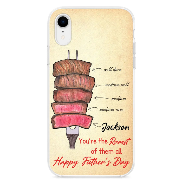 Custom Personalized Father's Day Phone Case - Gift Idea For Father's Day - You're The Rarest Of Them All - Cases For iPhone And Samsung