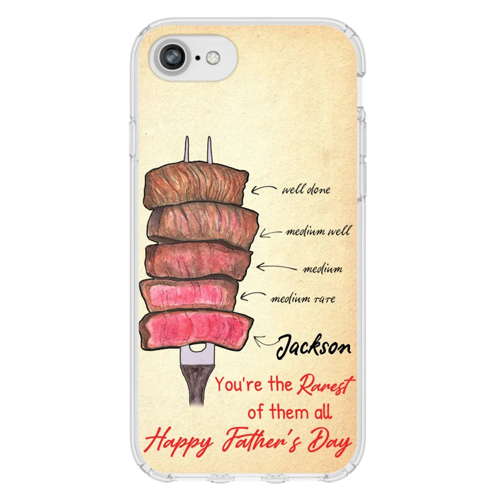 Custom Personalized Father's Day Phone Case - Gift Idea For Father's Day - You're The Rarest Of Them All - Cases For iPhone And Samsung