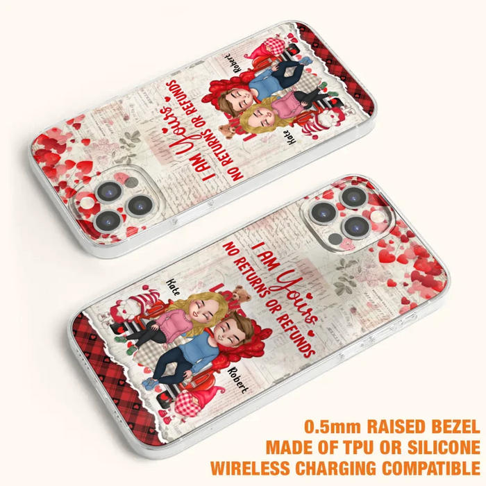 Custom Personalized Couple Truck Phone Case - Gift For Couple - Mother's Day Gift For Wife From Husband - I Am Yours No Returns Or Refunds - Case For iPhone And Samsung