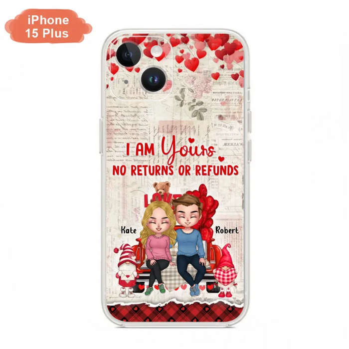 Custom Personalized Couple Truck Phone Case - Gift For Couple - Mother's Day Gift For Wife From Husband - I Am Yours No Returns Or Refunds - Case For iPhone And Samsung