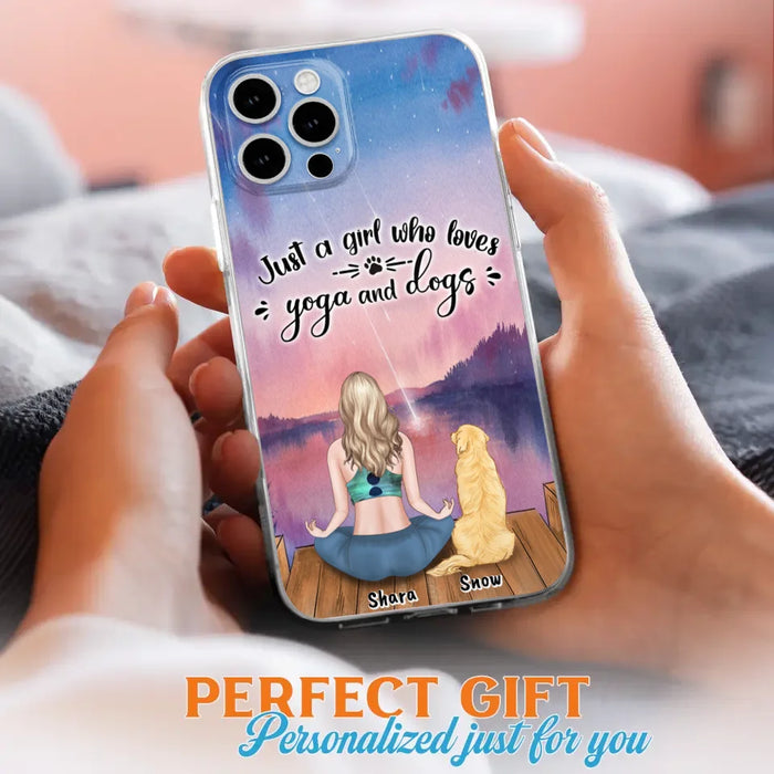 Custom Personalized Yoga Dog Mom Phone Case - Gift For Dog Lover - Case For iPhone And Samsung