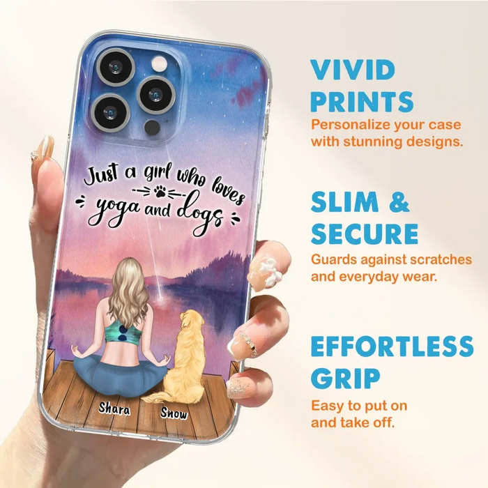 Custom Personalized Yoga Dog Mom Phone Case - Gift For Dog Lover - Case For iPhone And Samsung