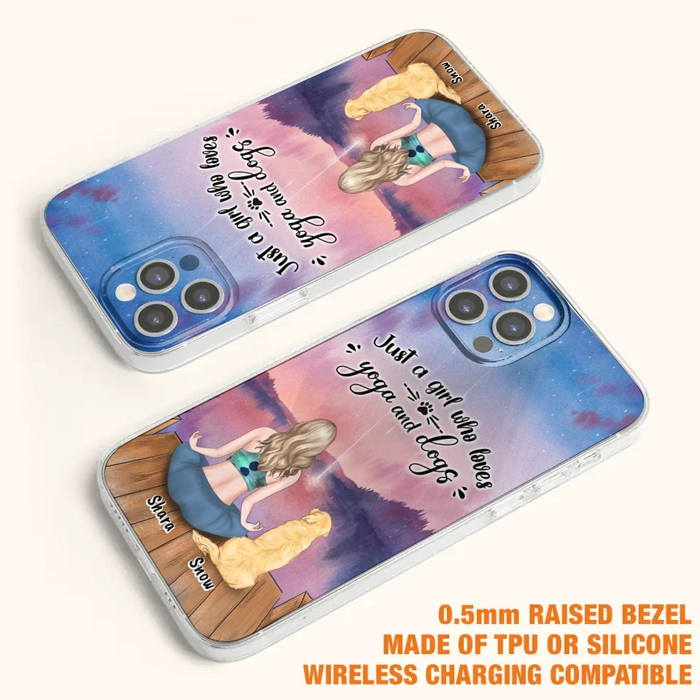 Custom Personalized Yoga Dog Mom Phone Case - Gift For Dog Lover - Case For iPhone And Samsung