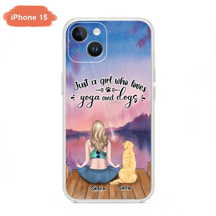 Custom Personalized Yoga Dog Mom Phone Case - Gift For Dog Lover - Case For iPhone And Samsung