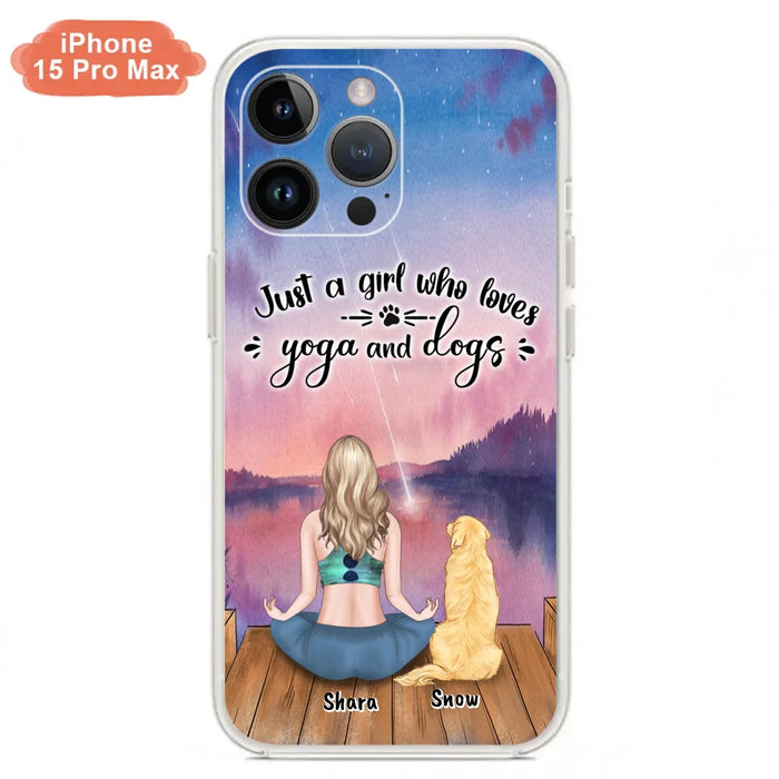 Custom Personalized Yoga Dog Mom Phone Case - Gift For Dog Lover - Case For iPhone And Samsung