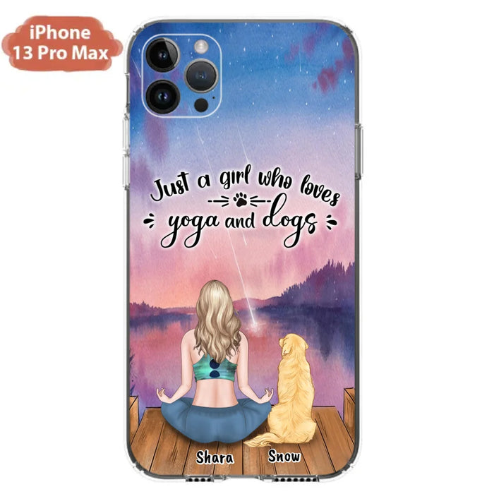 Custom Personalized Yoga Dog Mom Phone Case - Gift For Dog Lover - Case For iPhone And Samsung