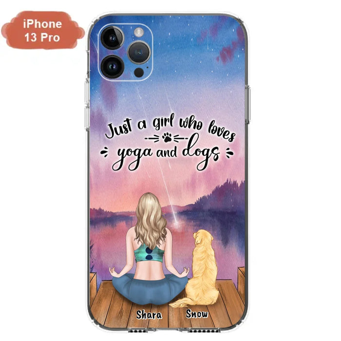 Custom Personalized Yoga Dog Mom Phone Case - Gift For Dog Lover - Case For iPhone And Samsung