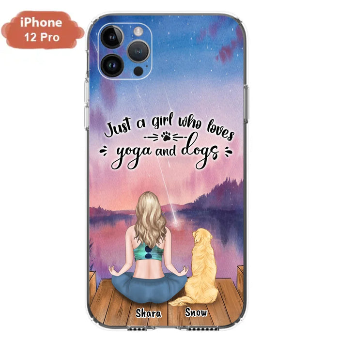 Custom Personalized Yoga Dog Mom Phone Case - Gift For Dog Lover - Case For iPhone And Samsung