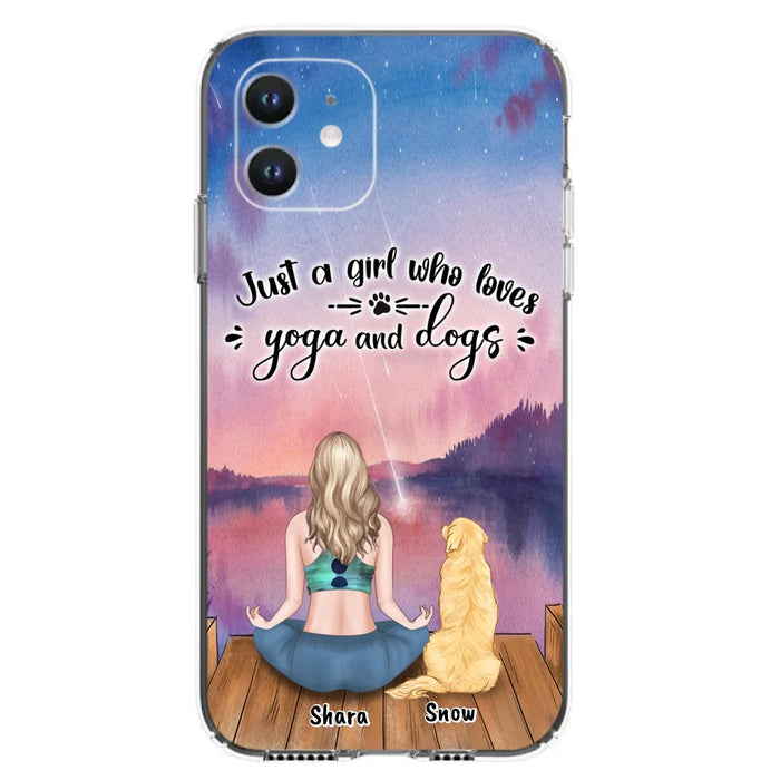 Custom Personalized Yoga Dog Mom Phone Case - Gift For Dog Lover - Case For iPhone And Samsung