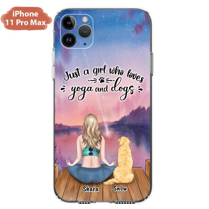 Custom Personalized Yoga Dog Mom Phone Case - Gift For Dog Lover - Case For iPhone And Samsung