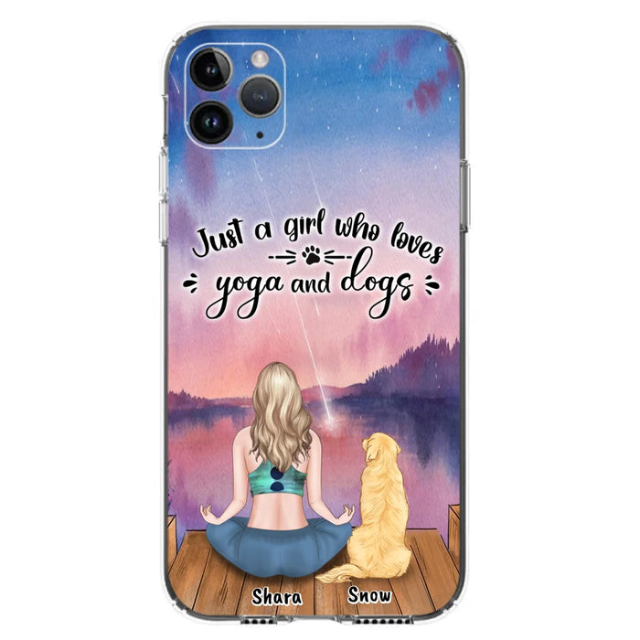 Custom Personalized Yoga Dog Mom Phone Case - Gift For Dog Lover - Case For iPhone And Samsung