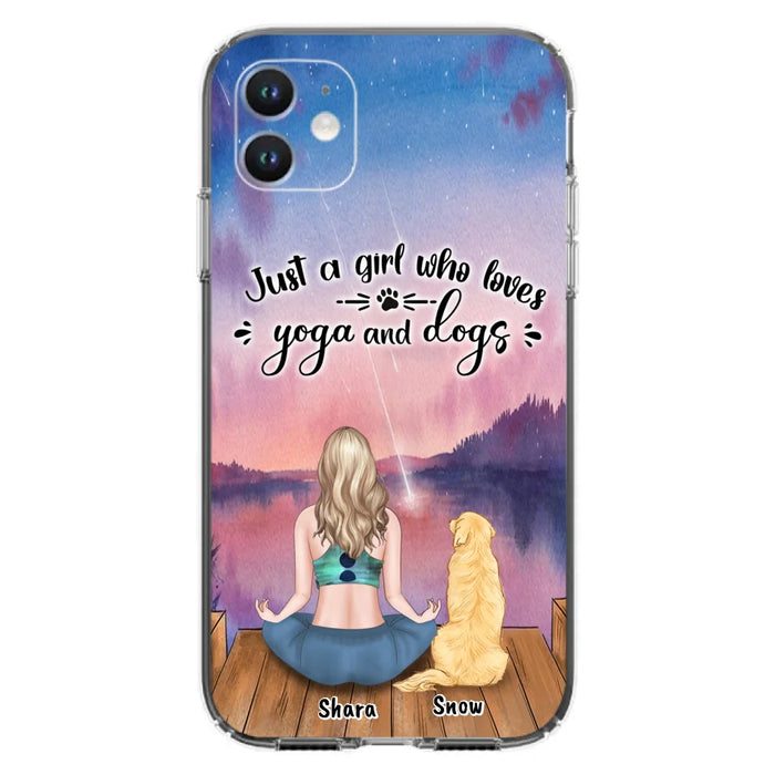 Custom Personalized Yoga Dog Mom Phone Case - Gift For Dog Lover - Case For iPhone And Samsung