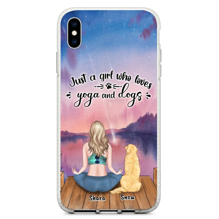 Custom Personalized Yoga Dog Mom Phone Case - Gift For Dog Lover - Case For iPhone And Samsung