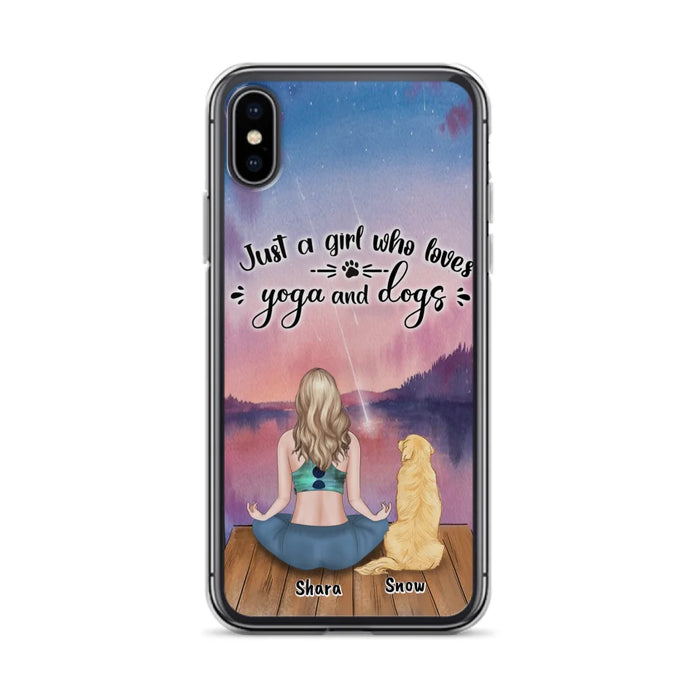 Custom Personalized Yoga Dog Mom Phone Case - Gift For Dog Lover - Case For iPhone And Samsung