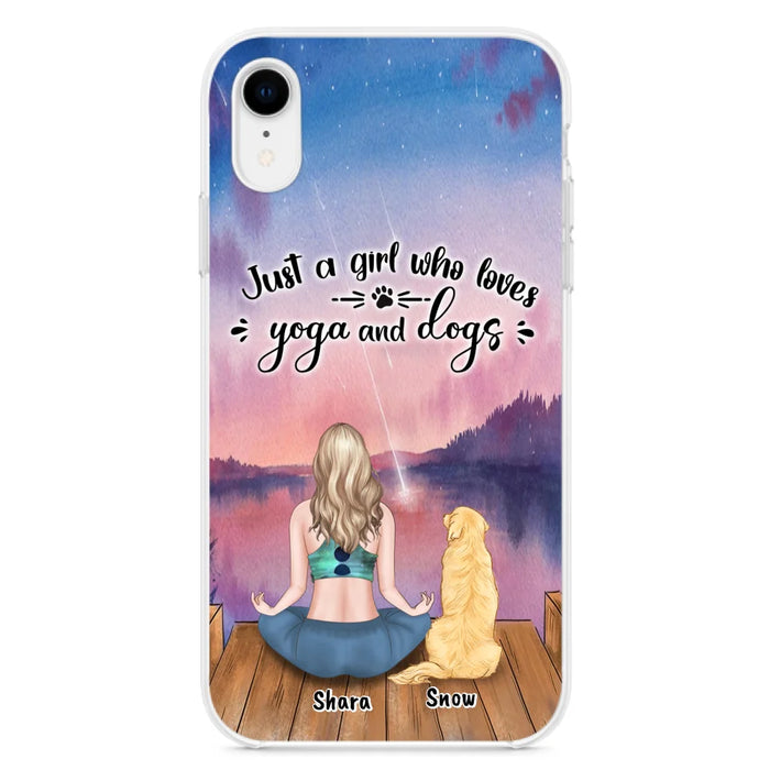 Custom Personalized Yoga Dog Mom Phone Case - Gift For Dog Lover - Case For iPhone And Samsung